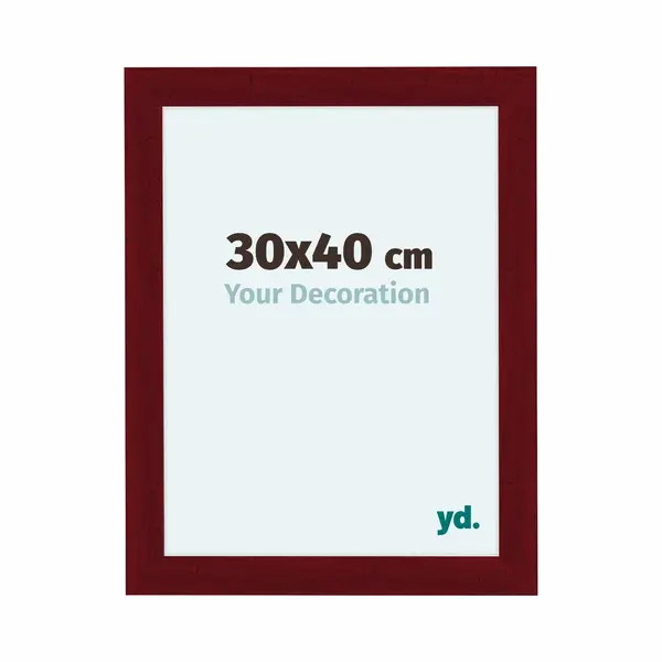 Your Decoration Fotokader 30x40 Cm - Wijnrood Geveegd - Mdf - Como thumbnail