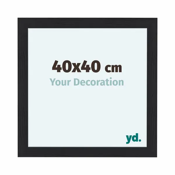 Your Decoration Fotokader 40x40 Cm - Zwart - Houtnerf - Mdf - Como thumbnail