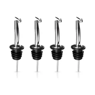 Minismus Premium Schenktuit Met Sluiting Set Van 4 - Schenkdoppen - Wijn - Fles - Cocktail - 4 Stuks
