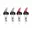 Transparant (2 CL) X 2 / Rood (4 CL) X 2