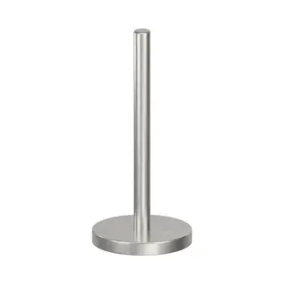Minismus Küchenrollenhalter, Edelstahl Mit Beschwertem Sockel Und Anti-Rutsch-Pad Für Maximale Stabilität, Stehender Küchenrollenhalter (Silber)