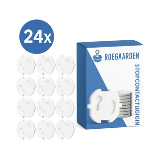 Roegaarden Stopcontactbeveiliging - Stopcontact Beveiliging - Let Op, Alleen Voor Nl Stopcontacten - 24 Stuks - Wit
