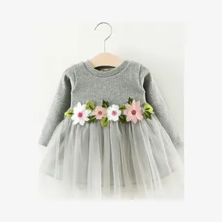 Baby Garden Baby Jurkje Grijs Maat 92