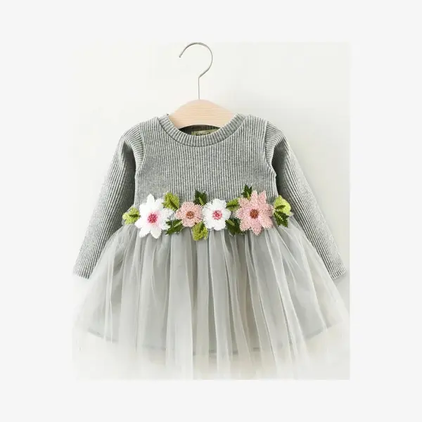 Baby Garden Baby Jurkje Grijs Maat 92 thumbnail