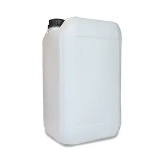 Airocans Jerrycan 25 Liter - Transparant - Kunststof - Opstapelbaar - Un-Gecertificeerd - Geschikt Voor Benzine, Diesel, Water, Desinfectie Vat - Stapelbare