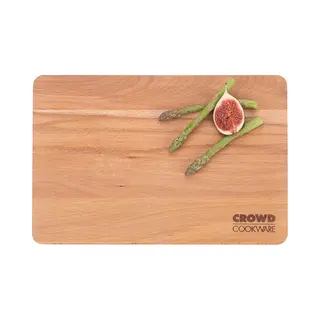 Crowd Cookware – Snijplank Gemaakt Van Gestoomd Beukenhout – Met Handige Grepen – 30 X 20 X 2 Cm