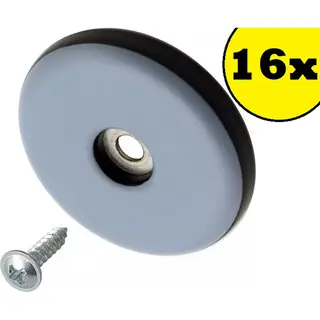 Stoelpoot Beschermers - Vloerbeschermers - 16 Stuks - 22 Mm - Met Schroeven - Kayslus