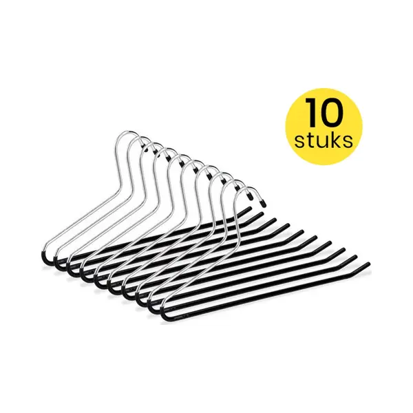 Life's Green® Life’s Green Broekhangers Met Antislip – Kledinghangers – Klerenhangers – Broek En Rok Houder - Set Van 10 Stuks thumbnail