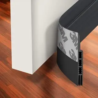 Simple Fix Tochtstrip Deuren - 1m X 5cm - Zwart - Tochtstopper Voor Deur En Raam - Zelfklevende 3M-plaklaag - Isolerend - Tochtband - 2 Stuks (2 X 1