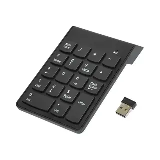 LuxeBass 2.4G Draadloos Numeriek Toetsenbord – Usb Cijfertoetsenbord – Mini Extern Keypad – Ergonomisch – Draadloze Keypad Voor Pc Laptop Desktop –
