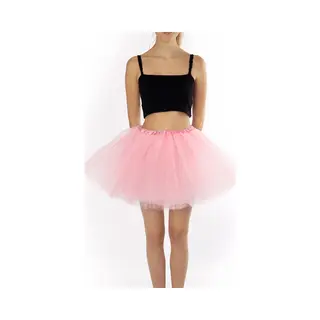 Kimu® Tutu Lichtroze Tule Rokje - Maat 110 116 122 128 134 140 - Roze Petticoat Rok Kind - Ballet Pakje Meisje Vlinder Eenhoorn Uv Festival