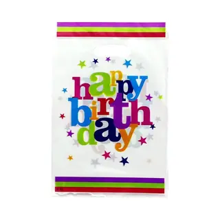 Fako Bijoux 10x Plastic Uitdeelzakjes - Traktatie Zakjes Voor Uitdeelcadeautjes - Uitdeelzakjes Kinderfeestje - Uitdeeltasjes - Verjaardag - Feestje - 10 Stuks -