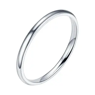 Lgt Jwls Lgt Jewels Smalle Stalen Ring Zilverkleurig 2mm-18mm