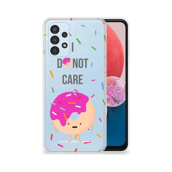 B2Ctelecom Samsung Galaxy A13 4G Siliconen Case Donut Roze thumbnail
