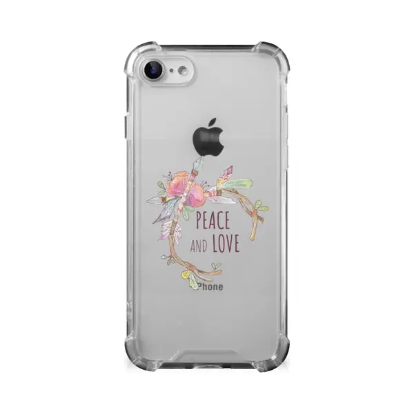 B2Ctelecom IPhone Se 2022/2020 | IPhone 8/7 Stevig Bumper Hoesje Boho Text thumbnail