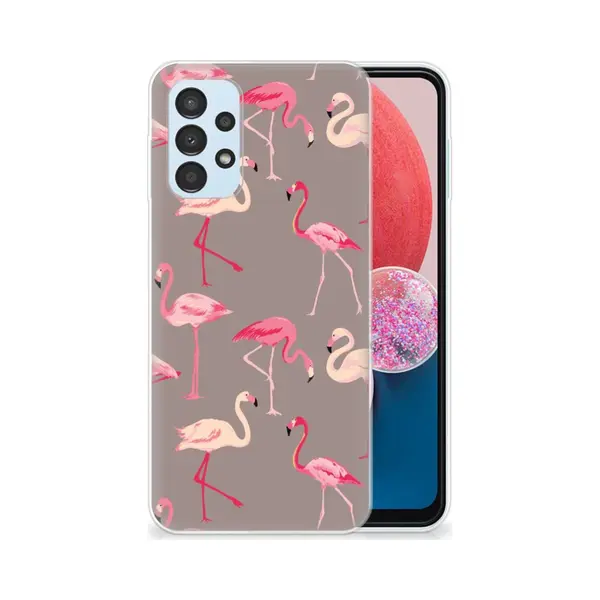 B2Ctelecom Samsung Galaxy A13 4G Tpu Hoesje Flamingo thumbnail