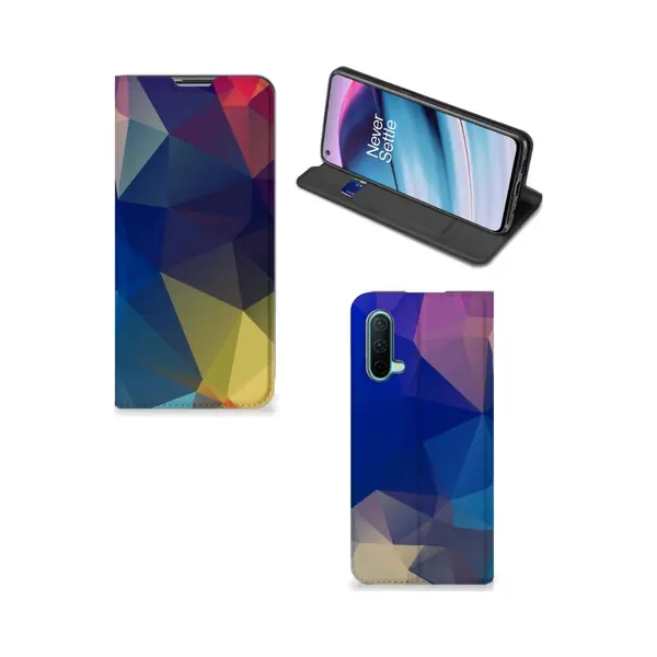 B2Ctelecom OnePlus Nord Ce 5G Stand Case Polygon Dark thumbnail