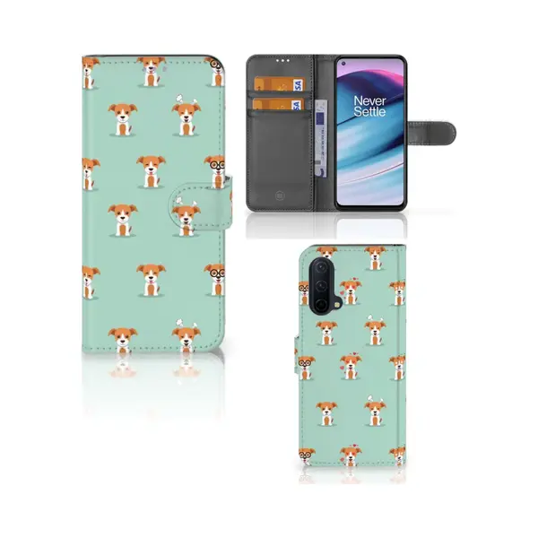 B2Ctelecom OnePlus Nord Ce 5G Telefoonhoesje Met Pasjes Pups thumbnail