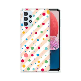 B2Ctelecom Back Cover Voor Samsung Galaxy A13 4G Tpu Bumper Dots