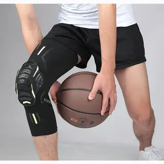 Chibaa - Sport Knieband - Kniebrace - Knie Ondersteuning - Knie Bescherming - Pads - Compressie - 1 Stuk (Links/Rechts) - Zwart - Maat, Xl