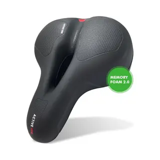 TravelHawk Fietszadel Voor Dames En Heren, Ergonomisch Fietszadel Met Traagschuim, Comfortabel Universeel Fietszadel Voor E-bike, Fiets, Mountainbike,