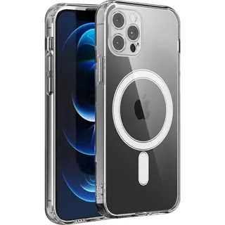Lennexo Hoesje Geschikt Voor IPhone 12 / 12 Pro Met Magneet Ring - Siliconen Hoesje Voor Draadloos Opladen En Geschikt Voor Magsafe