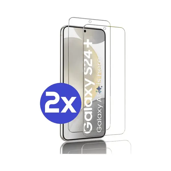 ArmorDrop Premium Screenprotector Geschikt Voor Samsung S24+ (S24 Plus) - Gehard Glas - 2 Stuks thumbnail