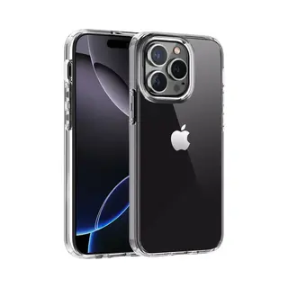 Lennexo Transparant Hoesje Geschikt Voor IPhone 16 Pro - Back Cover Telefoonhoesje