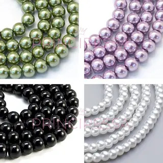 Principessa Parels 4mm, Glas – Wit, Groen, Zwart En Taupe – Mix Van Ongeveer 840 Kralen – Glasparels – 4mm Kralen – Zelf Sieraden Maken Voor Kinderen En