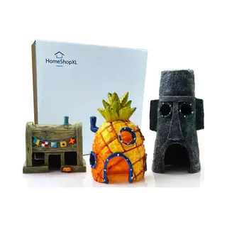 HomeShopXL Aquarium Decoratie - Ornamenten - Set Van 3 - Ornamenten Voor Aquaria