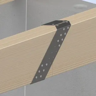 Wovar Gordinglas Verzinkt Voor Balk Van 6, 3 X 17, 5 Cm | Per Stuk