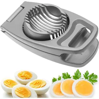 Yugn Eiersnijder - Rvs Draad En Anti-Slip - Perfecte Plakjes Eieren, Champignons En Mozzarella - Duurzaam - EBook Toegang