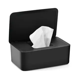 Dayshake Doekjeshouder - Babybillen Funkybox - Wipe Box Doekjesverdeler - Billendoekjes Houder Zwart - Tissue Box - Billendoekjesdoos - Geschikt Voor