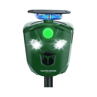 Vulpes Goods® Verjager - Ultrasone Kattenverjager Op Zonneenergie - Kattenschrik - Marterverjager - Dierenverjager - Waterdicht & 360° Bescherming -