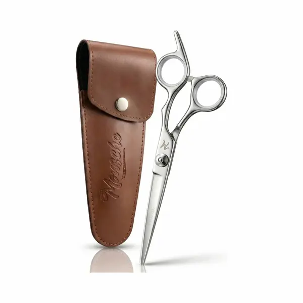 ProTrue Kappersschaar Met Leren Etui - Haarschaar Rechtshandig - Kapper Schaar Rvs thumbnail