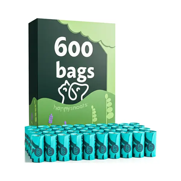 Happysnoots Hondenpoepzakjes Afbreekbaar - 600 Stuks Hondenzakjes - Lavendel Kakzakjes - Dog Poop Bags - Kat En Hondenpoep thumbnail