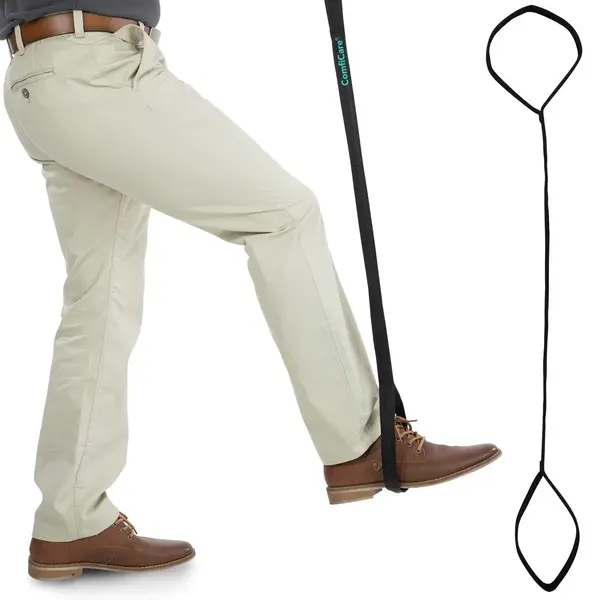 ComfiCare® Beenlifter 85 Cm - Leglifter - Voetenheffer - Beenheffer - Hulpmiddel Benen Tillen - Tilhulp - Zwart thumbnail