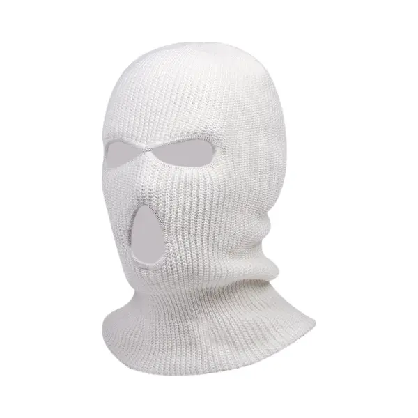Ski Mask Wit – Balaclava – Skimasker – Bivakmuts – Full Face Mask – 3 Gaats – Skiën – Motor – Onesize – Unisex thumbnail