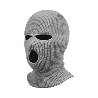Ski Mask Grijs – Balaclava – Skimasker – Bivakmuts – Full Face Mask – 3 Gaats – Skiën – Motor – Onesize – Unisex