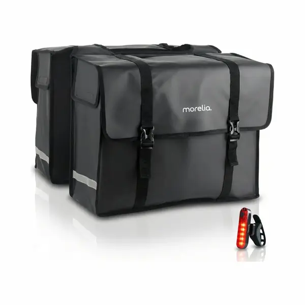 Morelia® Dubbele Fietstas - Incl Achterlicht - Fietstassen Electrische Fietsen - Fietstassen Dubbel - 48 Liter - 100% Waterdicht - Tarpaulin thumbnail