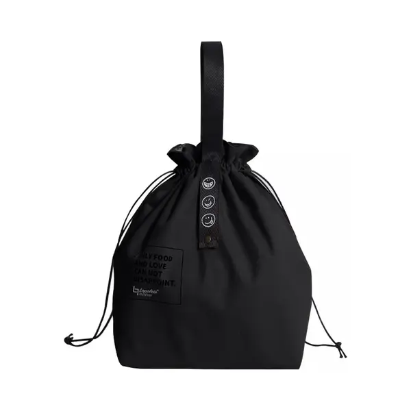Lopoleis® Lunchtas - Koeltas - Picknicktas - Koelzak - Waterdicht - Coolbag - Lunch Bag - Koeltasje - Koeltas Lunch - Koeltasje Klein - Zwart thumbnail