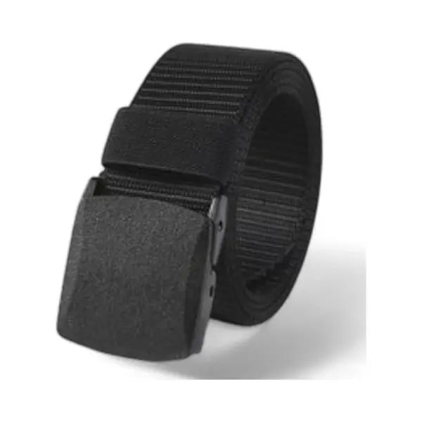 Loud And Clear® - Riem - Broekriem - Koppelriem - Zonder Gaatjes - Heren - Dames - Zwart - 120cm thumbnail