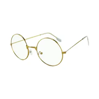 Loud And Clear® - Nerdbril - Bril Zonder Sterkte - Goud - Transparant - Rond