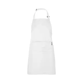 Chefs Fashion - Keukenschort - Unisex - Wit Schort - 2 Zakken - Simpel Verstelbaar - 71 X 82 Cm