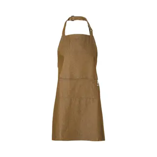 Chefs Fashion - Keukenschort - Unisex - Brons Bruin Canvas Schort- 2 Zakken - Simpel Verstelbaar - 71 X 82 Cm