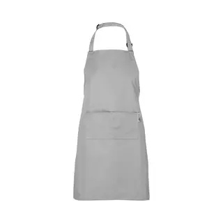 Chefs Fashion - Unisex - Keukenschort - Muisgrijs Schort - 2 Zakken - Simpel Verstelbaar - 71 X 82 Cm