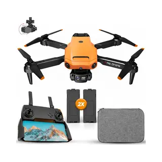 SefSay P8 Drone Oranje - Drone Met Dubbele Camera - Obstakel Ontwijking - Drones - Drone Voor Kinderen - Drones Met Camera Voor Volwassenen -
