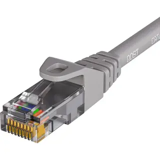 Qost - CAT6 Internetkabel - Cca / Utp - 10 Gbps / 250 MHz - RJ45 Connectoren - Patchkabel / Netwerkkabel - 0.25 Meter - Grijs