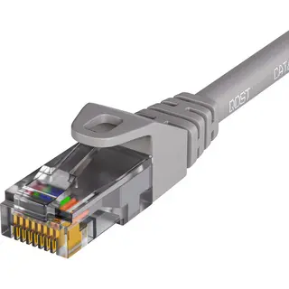 Qost - CAT6 Internetkabel - Cca / Utp - 10 Gbps / 250 MHz - RJ45 Connectoren - Patchkabel / Netwerkkabel - 30 Meter - Grijs