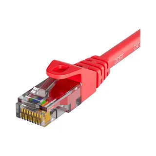 Qost - CAT6 Internetkabel - Cca / Utp - 10 Gbps / 250 MHz - RJ45 Connectoren - Patchkabel / Netwerkkabel - 1.5 Meter - Rood